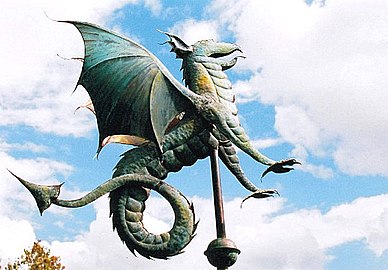 Cata-vento em forma de dragonete.