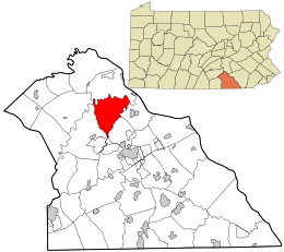 Location in York County and the state of Pennsylvania.