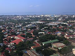 Zamboanga City proper from air