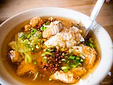 Scomberomorus soup in Tainan