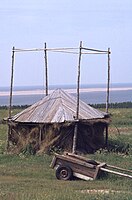 Hay barrack (Baraque à foin),[4] Magdalen Island[broken anchor] Quebec, Canada 1978