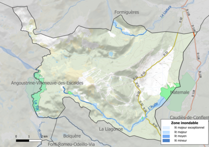 Carte des zones inondables.