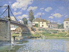 Puente de Villeneuve-la-Garenne (1844), pintado en 1872 por Alfred Sisley.