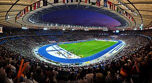 Interior do Estádio Olímpico de Berlim.