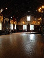 The Ballroom at Blair Castle, commissioned by the 7th Duke, was designed by David Bryce for the Atholl Highlanders.