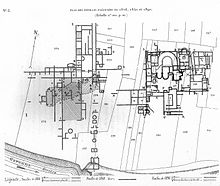 Pianta del sito archeologico nel 1901