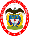 Escudo de la República de los Estados Unidos de Colombia.