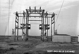 High-voltage switching station in Washington, United States