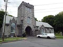 Bradley Mortuary Chapel at Fort Hill Cemetery, Auburn, New York