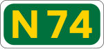 N74 road shield}}