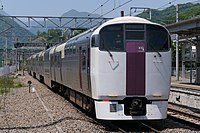 ホリデー快速ビューやまなしでの運用（2019年 大月駅）