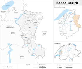 Localisation de District de la Singine