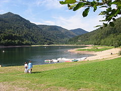 Tourisme au bord du lac de Wildenstein