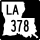Louisiana Highway 378 marker