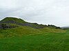 Picture of the only remaining room at Morlais castle.