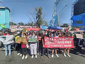 No to jeepney phaseout mobilization, Quezon City, March 6, 2023