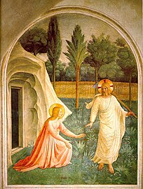 Noli me tangere (c. 1440 – 1442), fresco by Fra Angelico