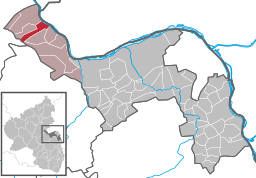 Läget för Oberdiebach i Landkreis Mainz-Bingen