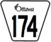 Ottawa Road 174 marker