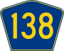 Highway 138 marker