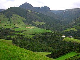 Rugged interior of the municipality of Lajes das Flores