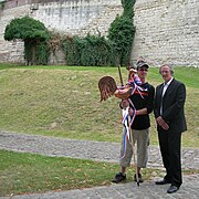 Installation du nouveau coq de la Collégiale Saint-Martin de Picquigny (Somme)