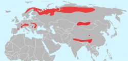 Distribución de la especie