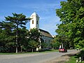 The center of the village and the old Catholic Church