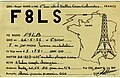 Carte QSL de F8LS, France (1951).