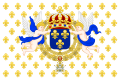 جزيرة دو فرانس. الراية الملكية لملك فرنسا (1715-1792)