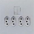 SANS 164-2 (IEC 60906-1) quadruple socket