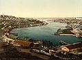 Color view of part of the port, 1905.