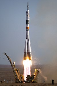 Soyuz TMA-9 launch, by NASA
