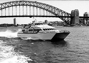JetCat, Sea Eagle (1991-2008), on its way to Manly, 1991