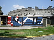 Untitled bimural (south face), 1954, Plaza Cubierta