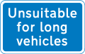 Unsuitable for long vehicles