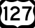 Business US Highway 127 marker