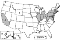 FCC zones used for FM broadcasting