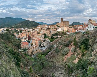 La ville de Súria, en Catalogne. (définition réelle 5 325 × 4 237)