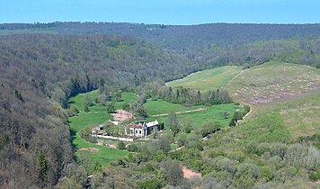 Fonds du vallon, en direction de la fontaine Gérardin.