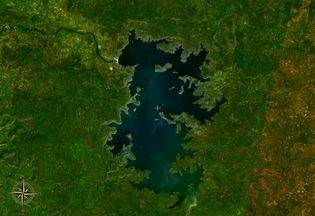 Satellitenbild des Manantali-Sees