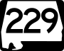 State Route 229 marker