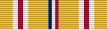 Width-44 yellow ribbon with central width-4 Old Glory blue-white-scarlet stripe. At distance 6 from the edges are width-6 white-scarlet-white stripes.