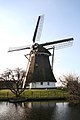 Windmill 'de Valk' (1772) located in township Rodenrijs, now used as a residential property