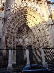 Portal of Toledo Cathedral, the "Door of the Lions" (1226–1493)