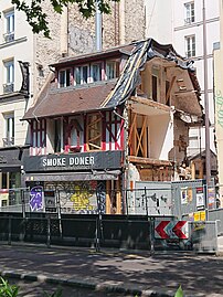 Chantier de la maison sise au 92 boulevard Marguerite-de-Rochechouart.