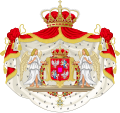 Polish–Lithuanian coat of arms under John III Sobieski. Janina coat of arms is placed in the escutcheon point.[citation needed]