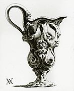 Print after silver jug by Adam or Christian van Vianen