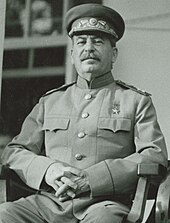 Photograph of Joseph Stalin seated