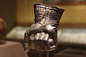 Hittite drinking cup in the shape of a fist; 1400-1380 BC; silver; from Central Turkey; Museum of Fine Arts (Boston, USA)